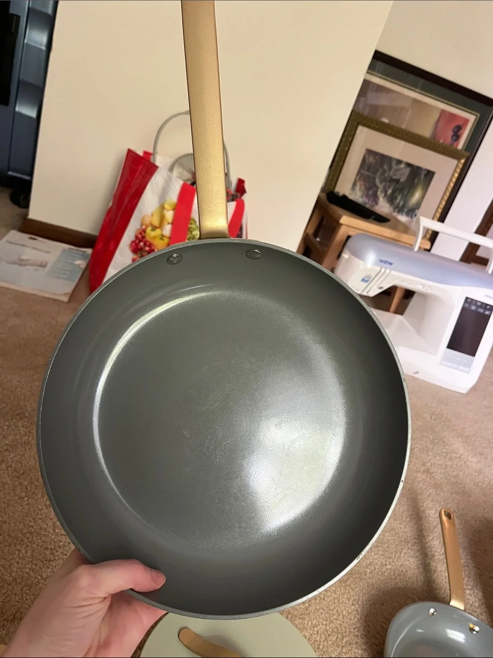 Drew Barrymore Cookware pots and pans mint green